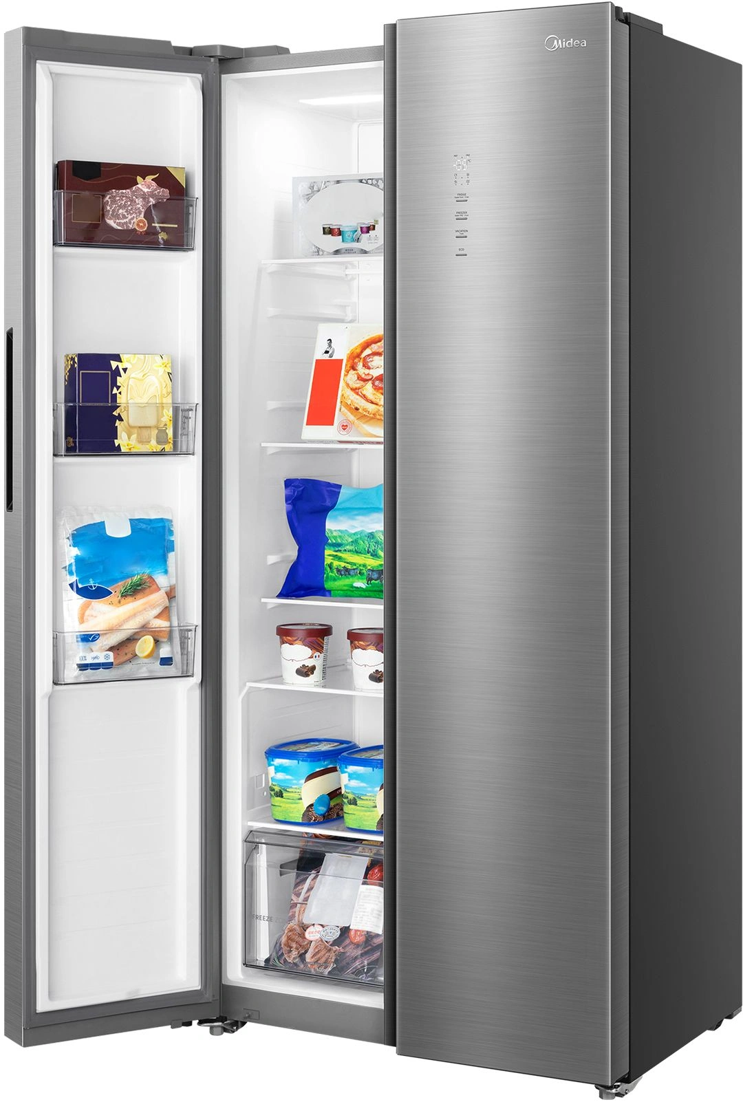 Холодильник Midea MDRS620FGF46 2-хкамерн. нержавеющая сталь инвертер — миниатюра 12