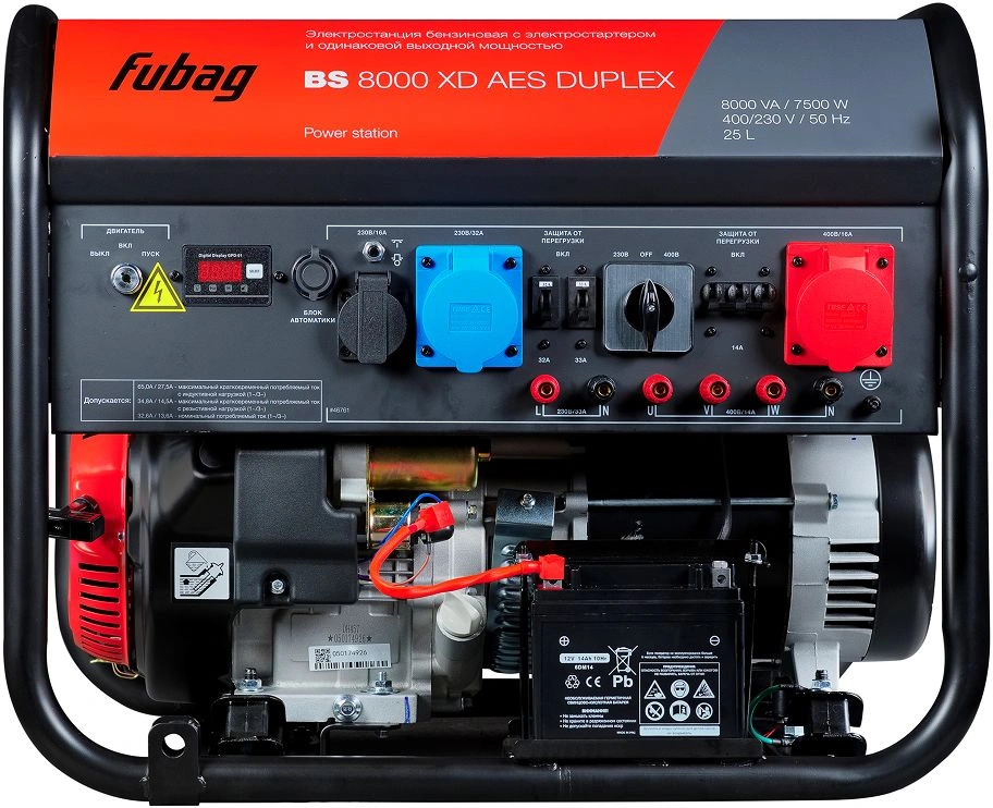 Генератор Fubag BS BS 8000 XD AES Duplex 8кВт — миниатюра 3