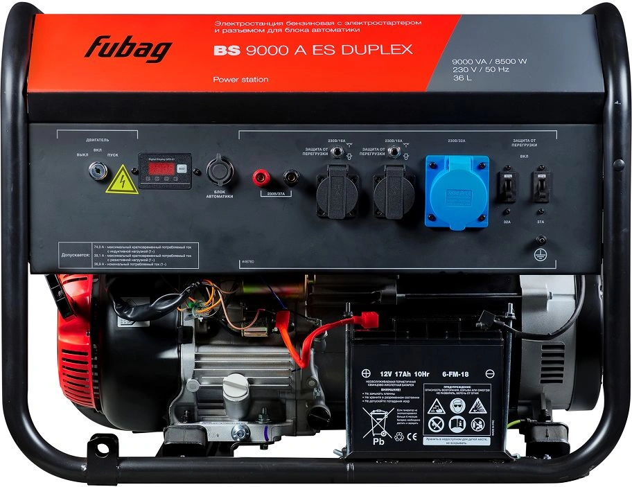 Генератор Fubag BS BS 9000 AES Duplex 9кВт — миниатюра 3