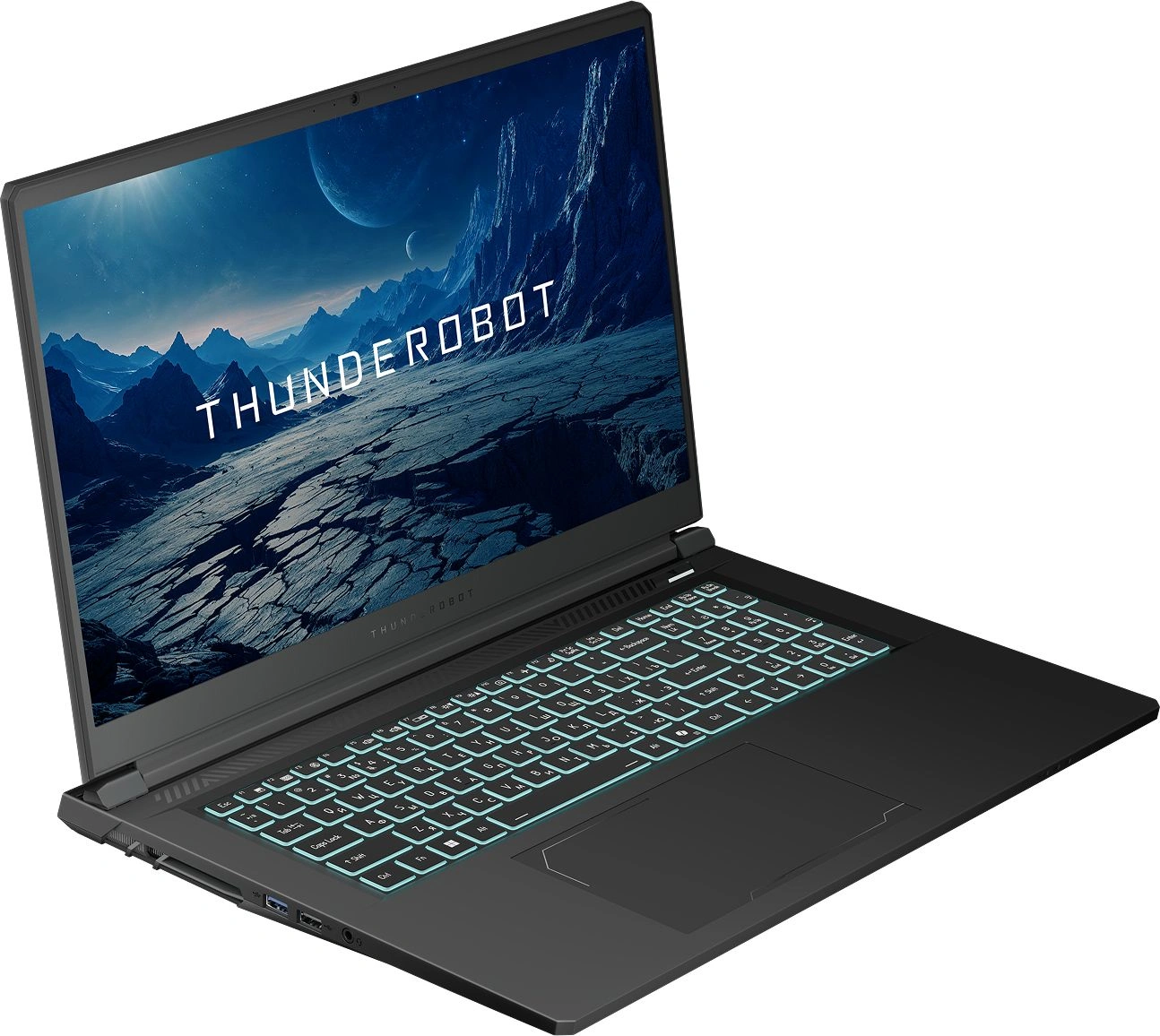 Ноутбук Thunderobot Range 17 G2A Evo Ryzen 7 H255 16Gb SSD1Tb NVIDIA GeForce RTX5050 8Gb 17.3" IPS FHD (1920x1080) Windows 11 Pro black WiFi BT Cam (JT009U00QRU) — миниатюра 7
