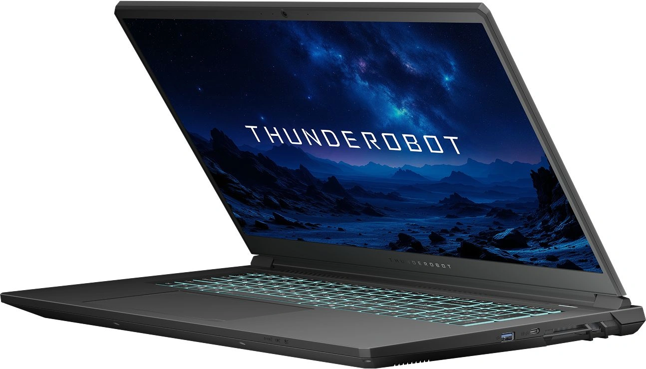 Ноутбук Thunderobot Range 17 G2A Pro 2K Ryzen 7 H255 32Gb SSD1Tb NVIDIA GeForce RTX 5060 8Gb 17.3" IPS QHD (2560x1440) Windows 11 Pro black WiFi BT Cam (JT009X00QRU) — миниатюра 4
