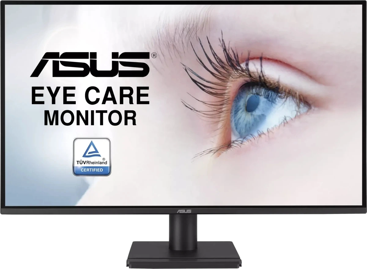 Монитор ASUS VA27AQ (27", 16:9, IPS, 1ms(MPRT), 2560x1440, 75Hz, 350cd, 1000:1, 178°/178°,  VGA/HDMI/DP, 2*2W, Black)(90LM06G1-B01171)