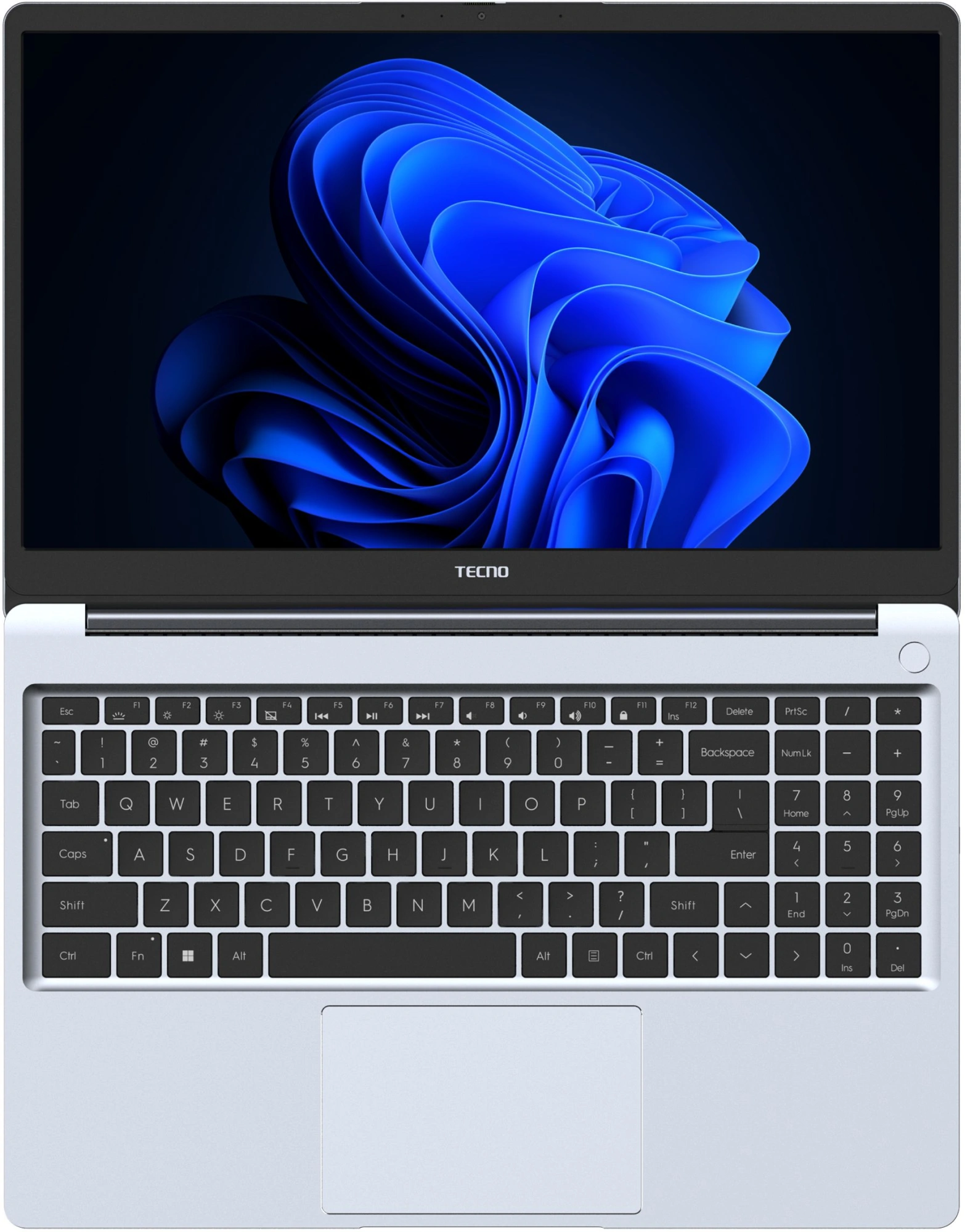 Ноутбук Tecno MegaBook K15SFA Ryzen 5 7535HS 8Gb SSD512Gb AMD Radeon 660M 15.6" IPS FHD (1920x1080) Windows 11 Home silver WiFi BT Cam 6060mAh (71005000541) — миниатюра 6