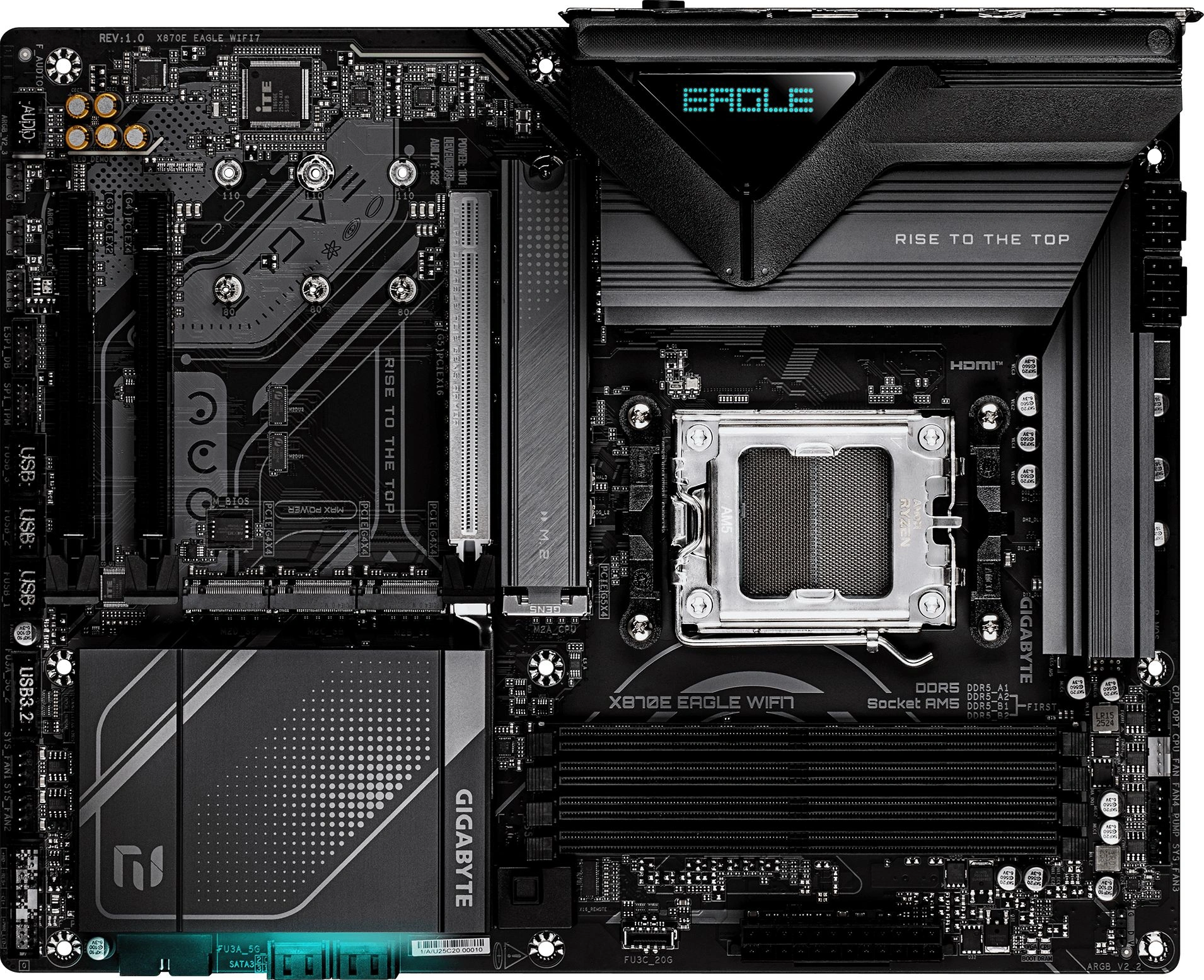 Материнская плата Gigabyte X870E EAGLE WIFI7, AM5, DDR5, Wi-Fi 7, ATX