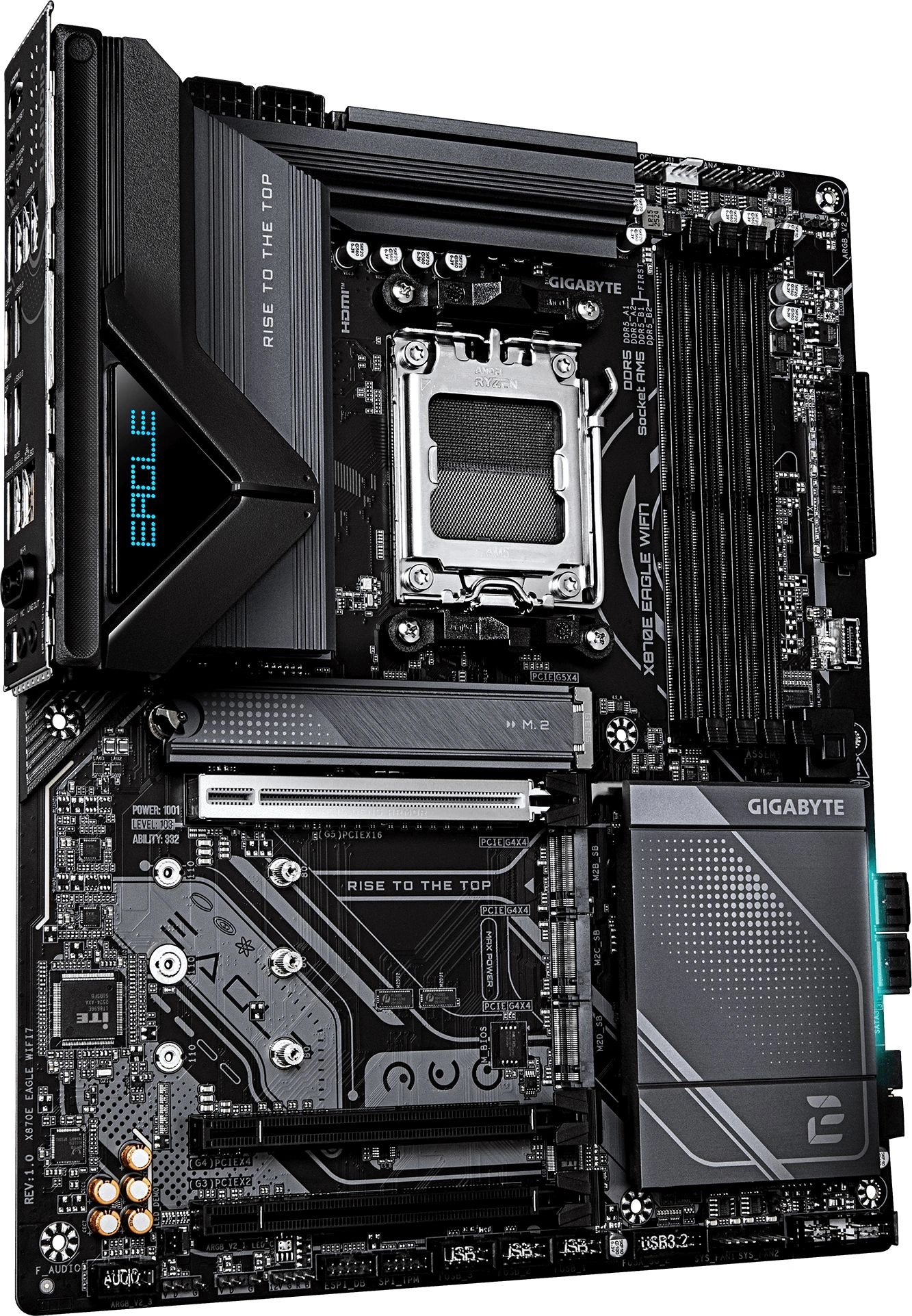 Материнская плата Gigabyte X870E EAGLE WIFI7 Socket AM5 AMD X870E 4xDDR5 ATX AC`97 8ch(7.1) 5Gigabit RAID+HDMI — миниатюра 4