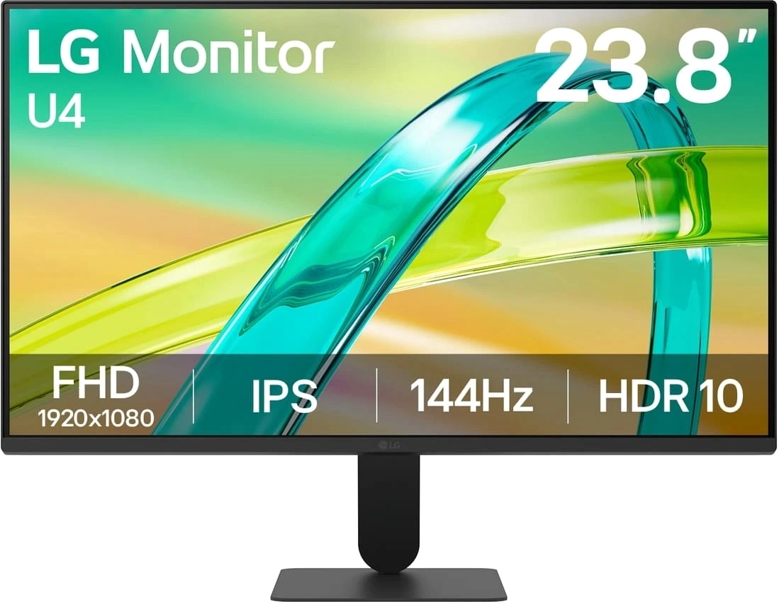 Монитор LG 23.8" 24U411B-B черный IPS LED 16:9 HDMI матовая 250cd 178гр/178гр 1920x1080 144Hz FreeSync Premium VGA FHD 3.2кг — фото 1