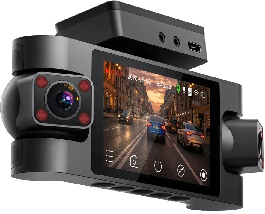 Видеорегистратор TrendVision Proof 360 GPS Ultra черный 2Mpix 2160x3840 2160p 150гр. GPS SigmaStar SSC8838G — миниатюра 3