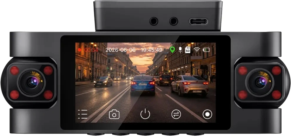 Видеорегистратор TrendVision Proof 360 GPS Ultra черный 2Mpix 2160x3840 2160p 150гр. GPS SigmaStar SSC8838G — миниатюра 5