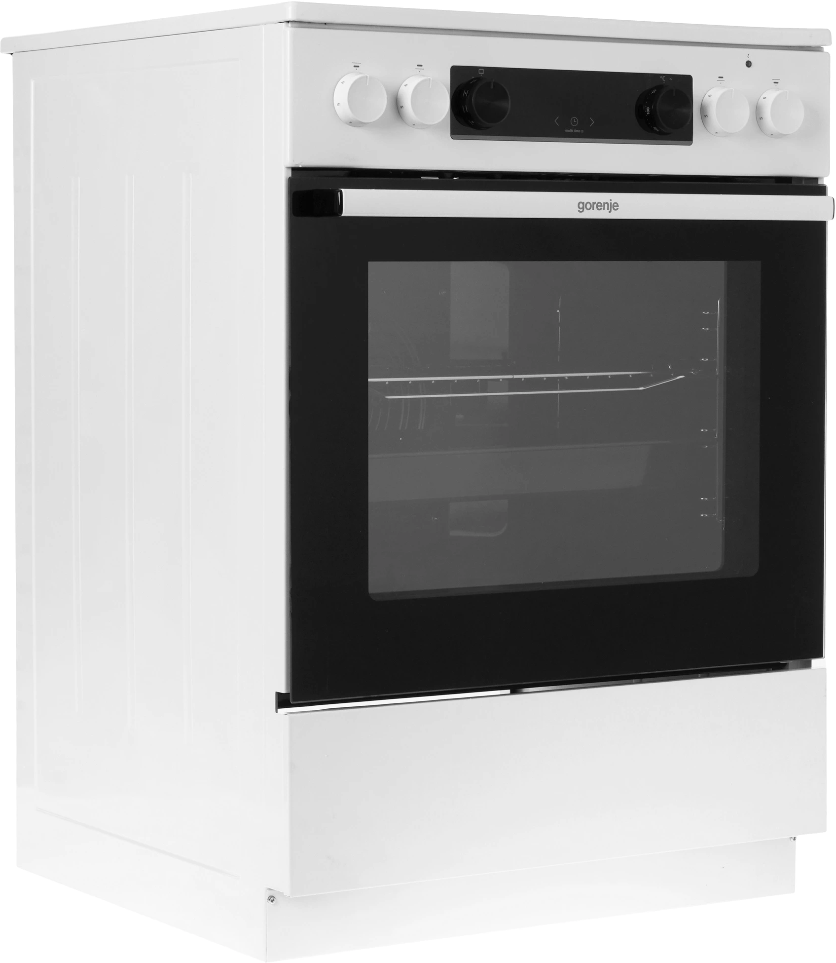 Плита Электрическая Gorenje GEC6C40WG белый стеклокерамика (без крышки) — миниатюра 2