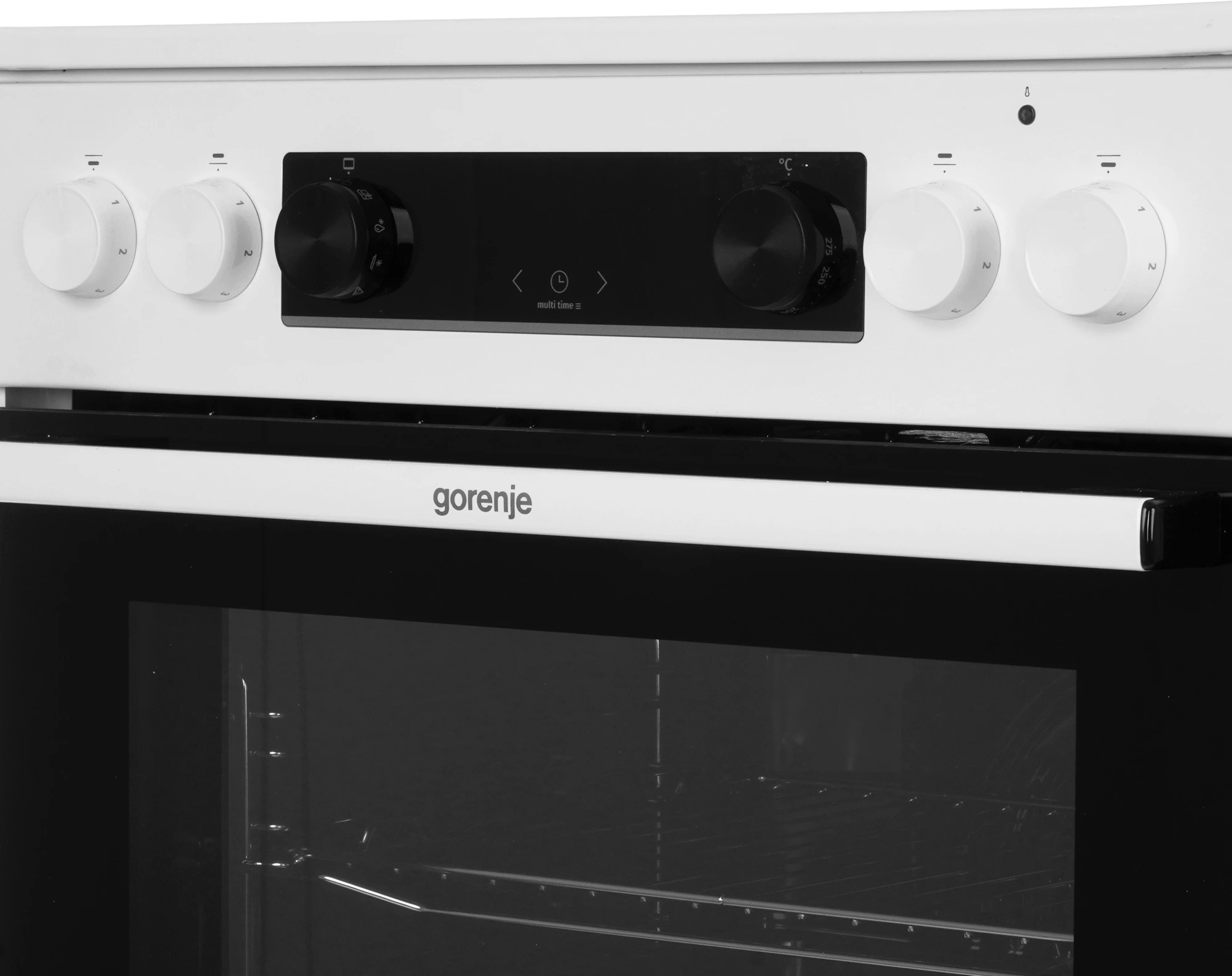 Плита Электрическая Gorenje GEC6C40WG белый стеклокерамика (без крышки) — миниатюра 4