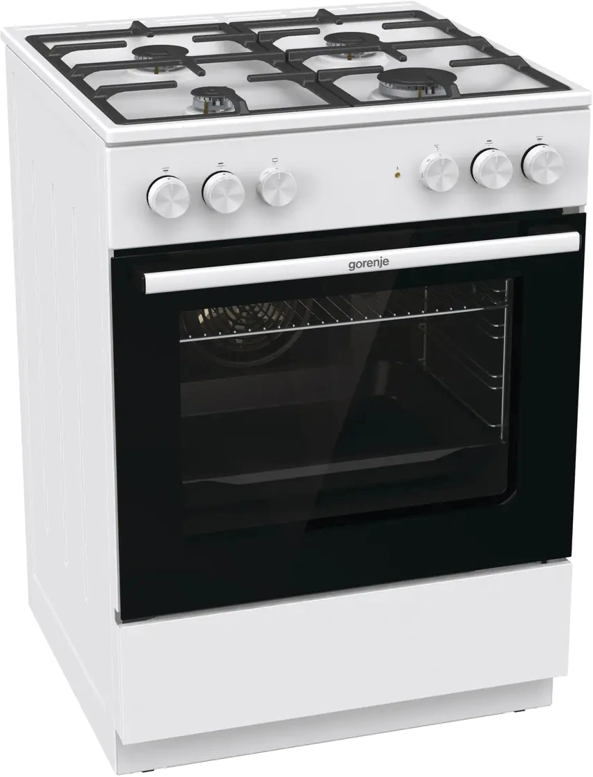 Плита Комбинированная Gorenje GK6A40WFFM белый (без крышки) реш.чугун — миниатюра 2