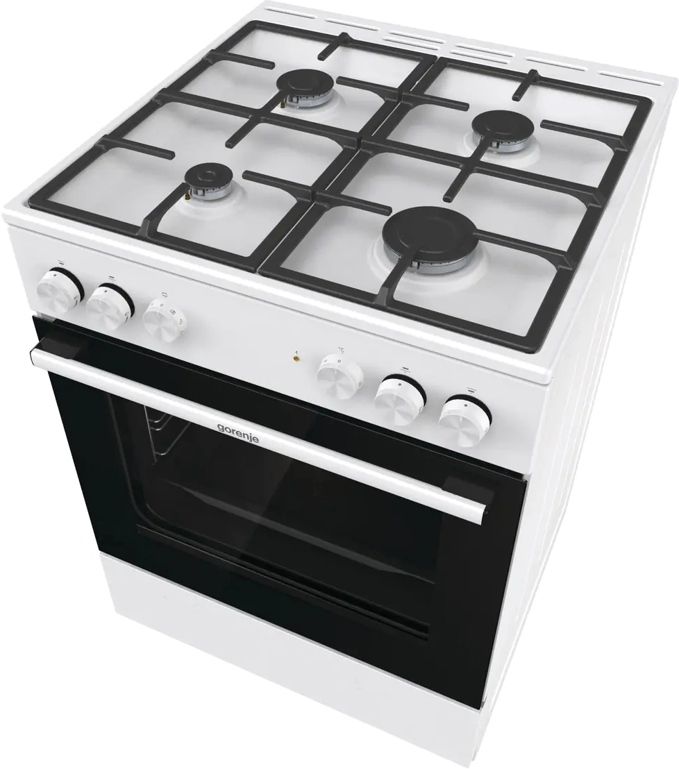 Плита Комбинированная Gorenje GK6A40WFFM белый (без крышки) реш.чугун — миниатюра 7