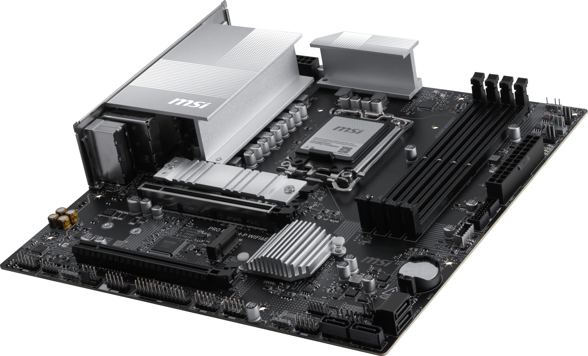 Материнская плата MSI PRO B860M-P WIFI6E Soc-1851 Intel B860 4xDDR5 mATX AC`97 8ch(7.1) 2.5Gg RAID+VGA+HDMI+DP — миниатюра 7