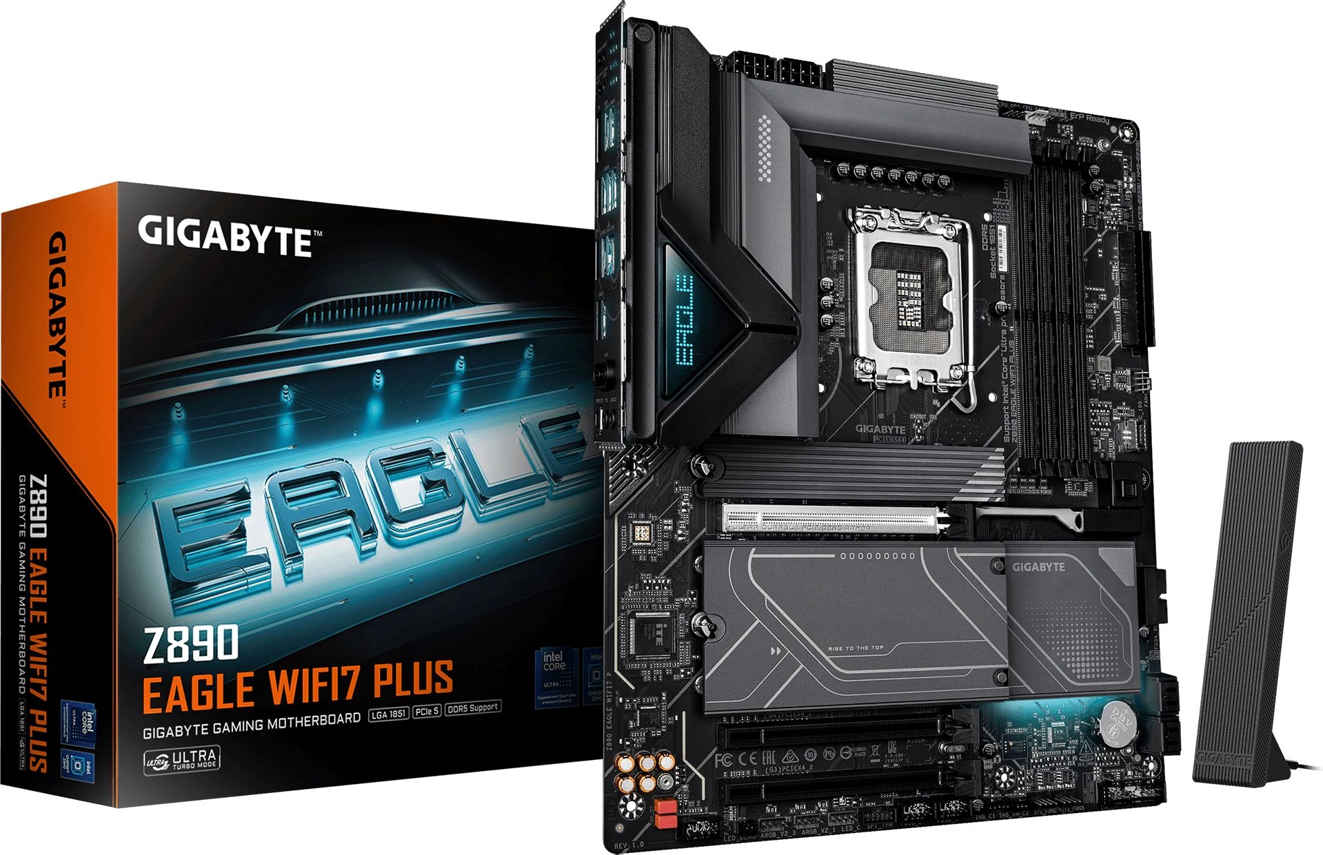 Материнская плата Gigabyte Z890 EAGLE WIFI7 PLUS Soc-1851 Intel Z890 ATX AC`97 8ch(7.1) 2.5Gg RAID+DP — миниатюра 2