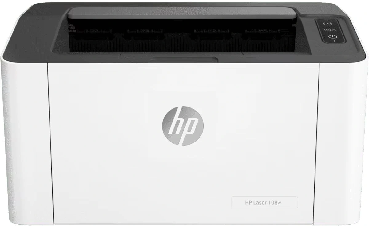 Принтер лазерный HP Laser M108w (4ZB80A) A4 WiFi белый — фото 1