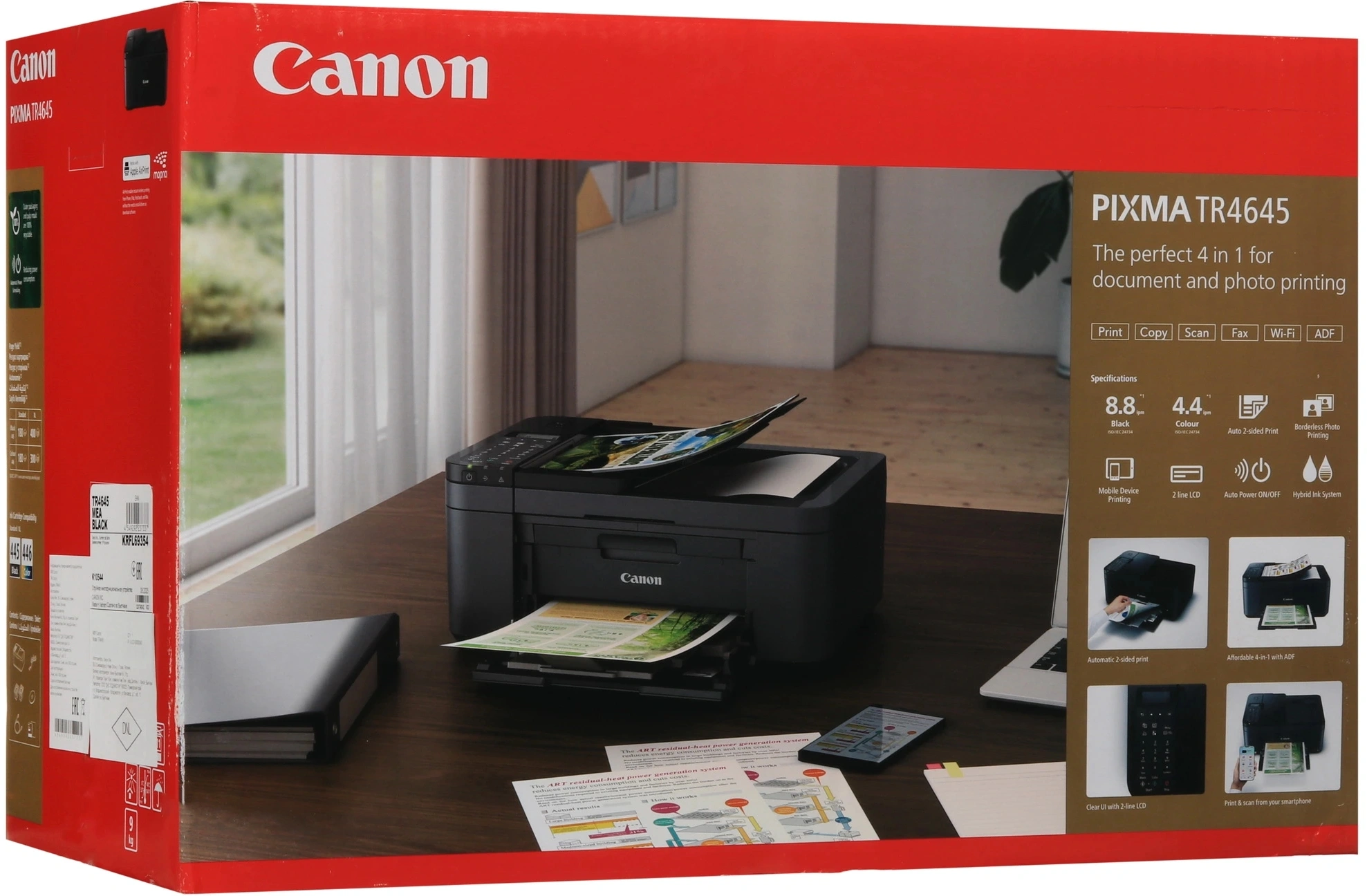МФУ струйный Canon Pixma TR4645 (5072C045) A4 Duplex WiFi черный — миниатюра 9