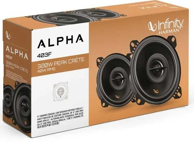 Колонки автомобильные Infinity Alpha 403F (без решетки) 320Вт 88дБ 4Ом 10см (4дюйм) (ком.:2кол.) коаксиальные трехполосные — миниатюра 5