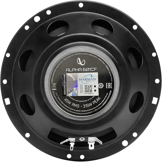 Колонки автомобильные Infinity Alpha 601CF (без решетки) 315Вт 91дБ 4Ом 16см (6.5дюйм) (ком.:4кол.) компонентные двухполосные — миниатюра 3