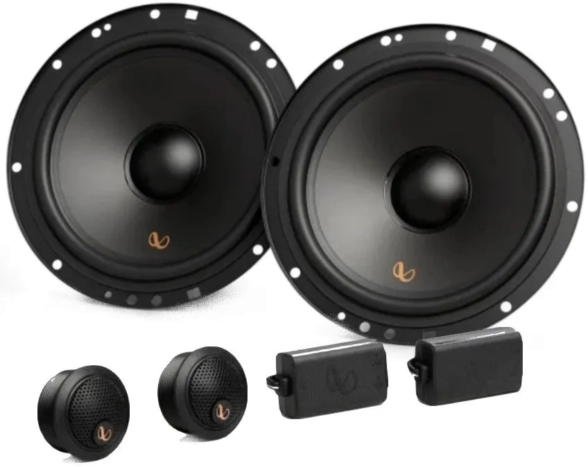 Колонки автомобильные Infinity Alpha 603CF (без решетки) 720Вт 90дБ 4Ом 16.5см (6 1/2дюйм) (ком.:4кол.) компонентные двухполосные — фото 1