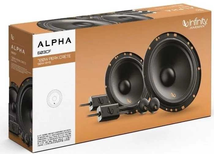 Колонки автомобильные Infinity Alpha 603CF (без решетки) 720Вт 90дБ 4Ом 16.5см (6 1/2дюйм) (ком.:4кол.) компонентные двухполосные — миниатюра 6