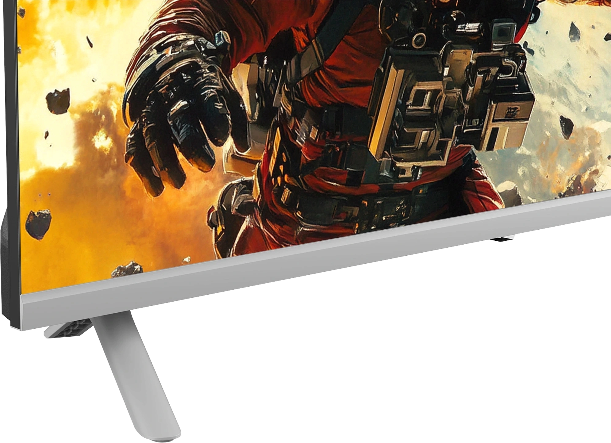 Телевизор LED Sber 43" SDX-43F3000DSA Салют ТВ Frameless серебристый FULL HD 60Hz DVB-T DVB-T2 DVB-C DVB-S DVB-S2 USB WiFi Smart TV (RUS) — миниатюра 6