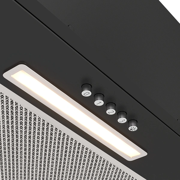 Вытяжка встраиваемая Elikor Cube Basic 60П-630-К3Д черный управление: кнопочное (1 мотор) — миниатюра 7