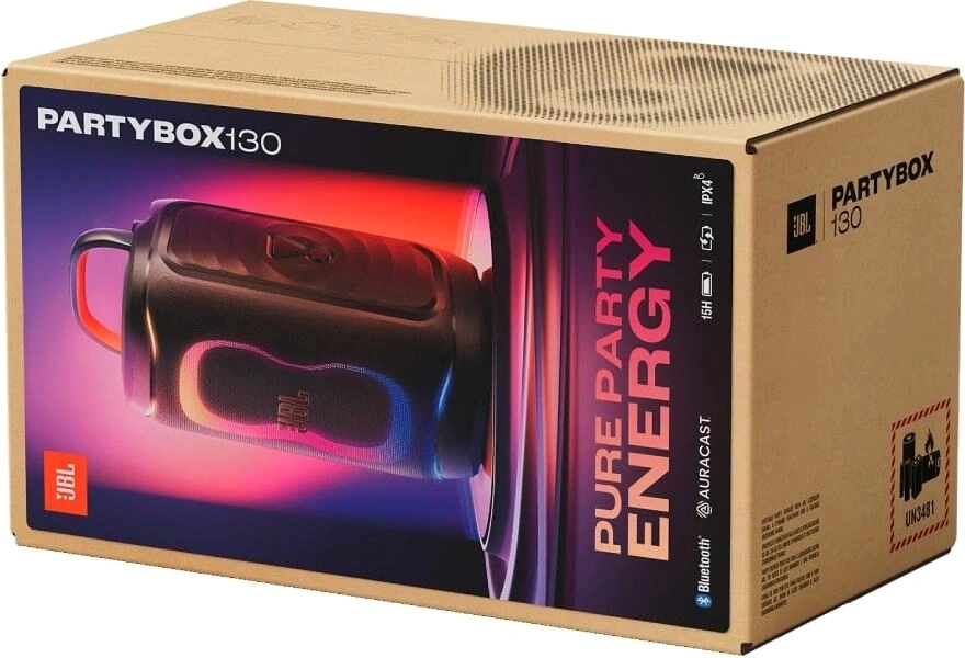 Минисистема Hi-Fi JBL PartyBox Club 130 черный 200Вт USB BT — миниатюра 9