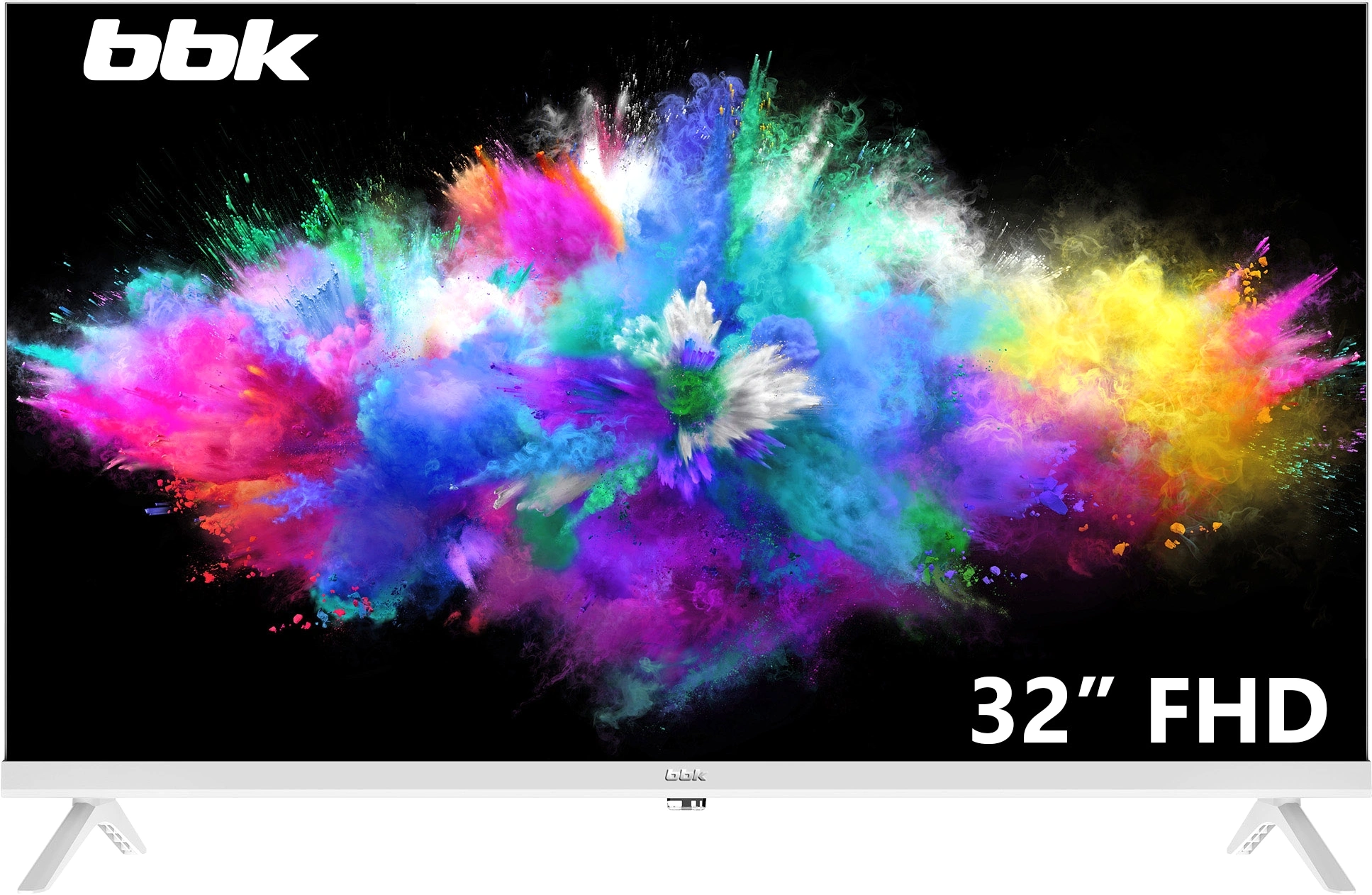 Телевизор LED BBK 31.5" 32LEM-1081/FTS2C (W) белый FULL HD 60Hz DVB-T2 DVB-C DVB-S2 USB (RUS) — фото 1