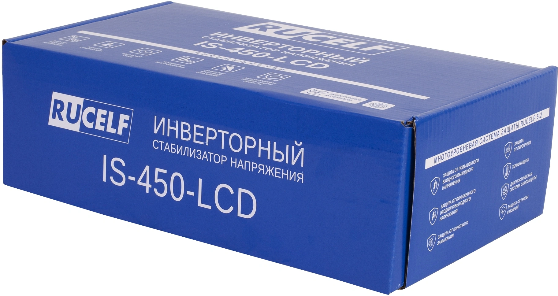 Стабилизатор напряжения Rucelf IS-450-LCD 0.4кВА однофазный белый — миниатюра 9