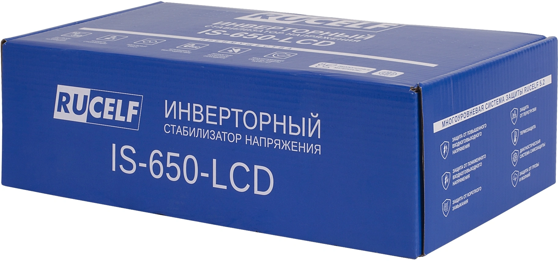 Стабилизатор напряжения Rucelf IS-650-LCD 0.6кВА однофазный белый — миниатюра 3