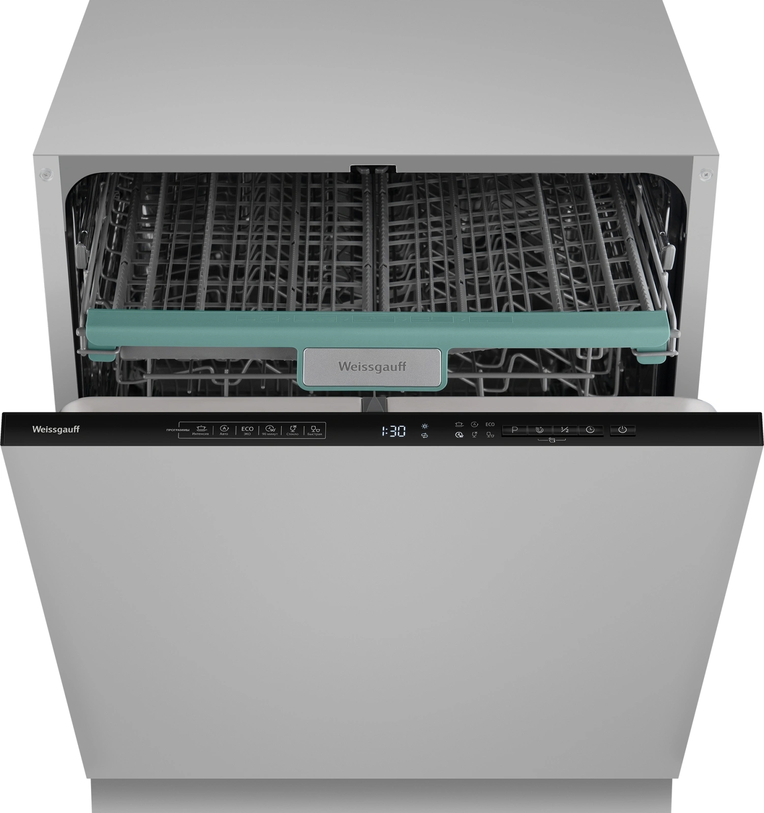 Посудомоечная машина встраив. Weissgauff BDW 6135 D Inverter AutoOpen Timer Floor 2100Вт полноразмерная нержавеющая сталь инвертор — миниатюра 4