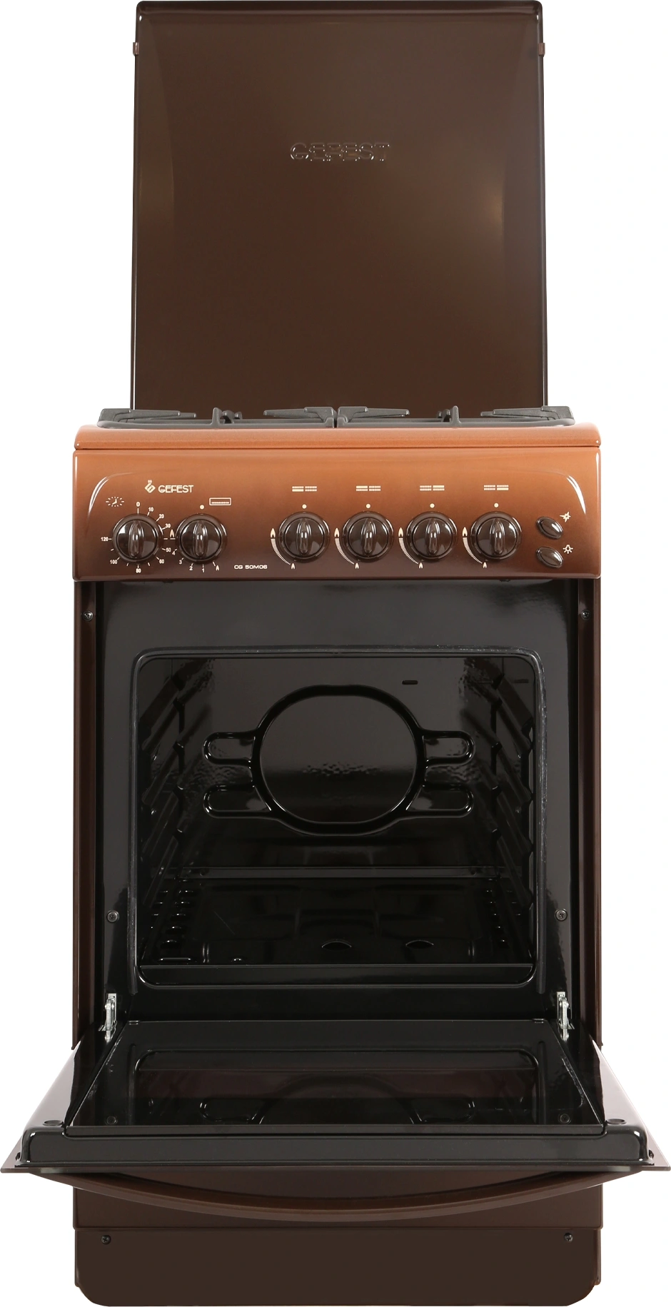 Плита Газовая Gefest CG 50М06 К19 коричневый (металлическая крышка) реш.чугун — миниатюра 3