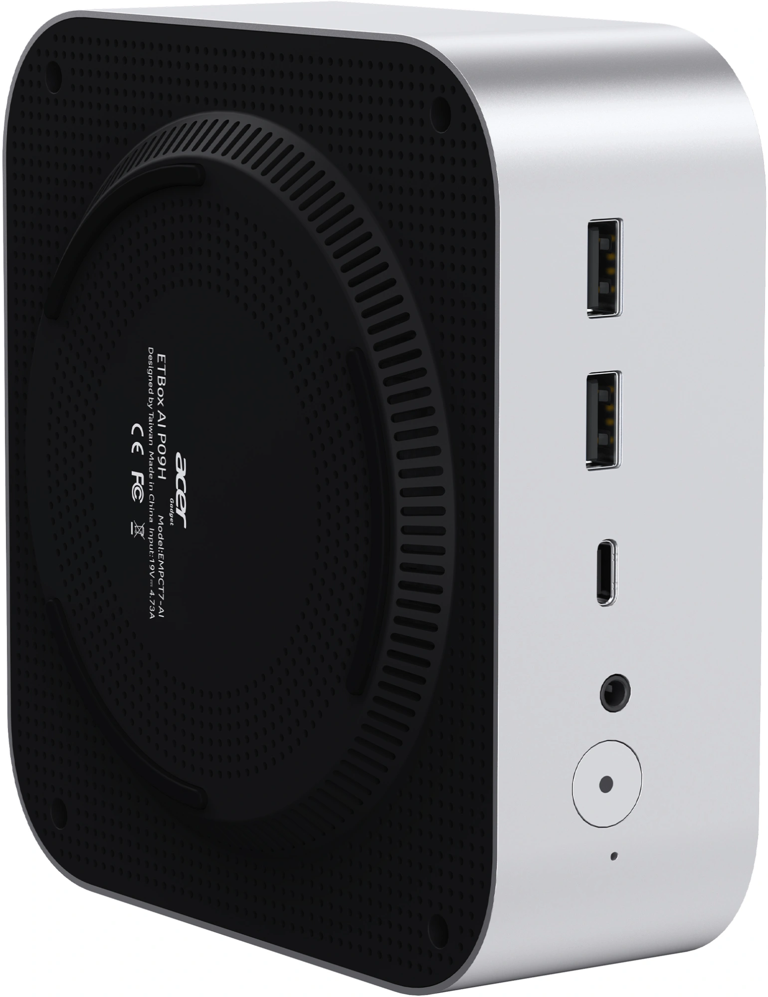 Неттоп Acer Gadget ETBox AI P09H U7 256V (2.2) 16Gb SSD1Tb ARC 140V Windows 11 Pro 2x2.5GbitEth WiFi BT 90W серебристый — миниатюра 7