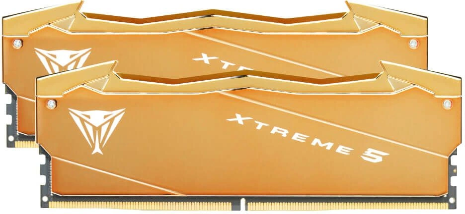 Память DDR5 2x32GB 6000MHz Patriot VXA564G6030K Viper Xtreme 5 Aurum RTL Gaming PC5-48000 CL30 DIMM UDIMM 288-pin 1.35В dual rank с радиатором Ret — миниатюра 2