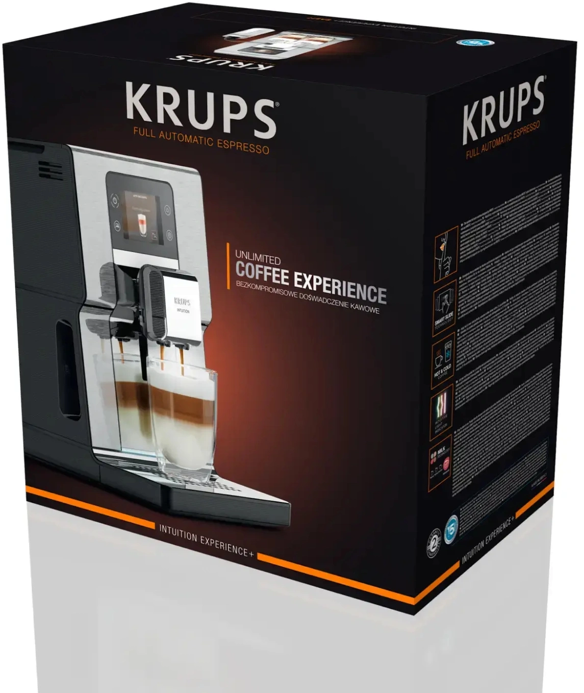 Кофемашина Krups Essential EA877D10 1550Вт черный/нержавеющая сталь — миниатюра 5