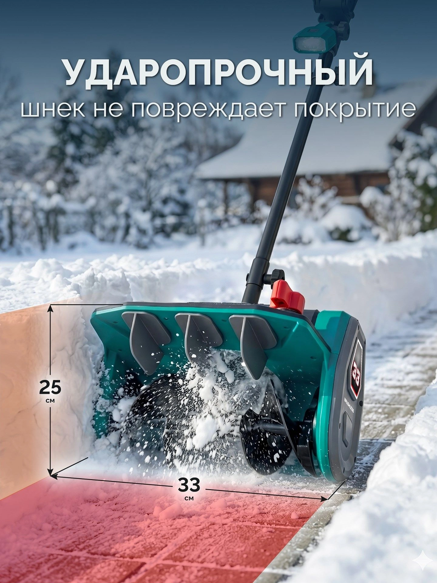 Снегоуборщик электр. Зубр СЛА-33 1кВт — миниатюра 23