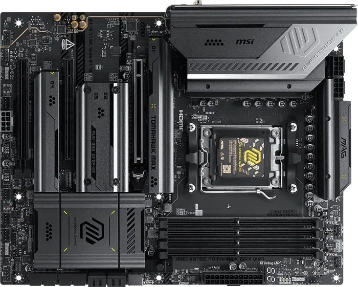Материнская плата MSI MAG X870E TOMAHAWK MAX WIFI Socket AM5 AMD X870E ATX AC`97 8ch(7.1) 5Gigabit RAID+HDMI — миниатюра 4