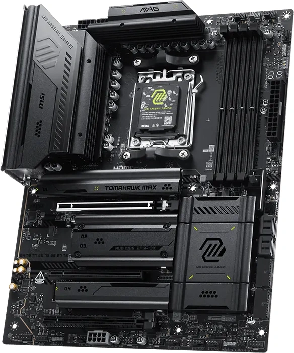 Материнская плата MSI MAG X870E TOMAHAWK MAX WIFI Socket AM5 AMD X870E ATX AC`97 8ch(7.1) 5Gigabit RAID+HDMI — миниатюра 2