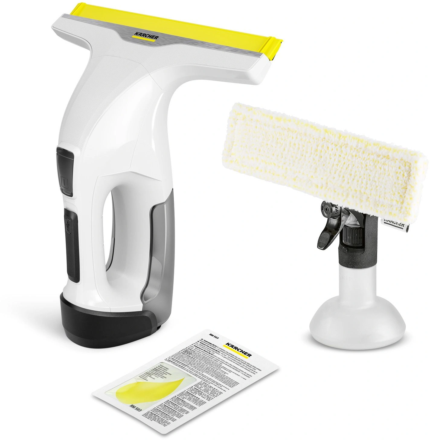 Мойщик окон Karcher WV 5 Ultra Care шир.скреб.:280мм пит.:от аккум. белый — фото 1