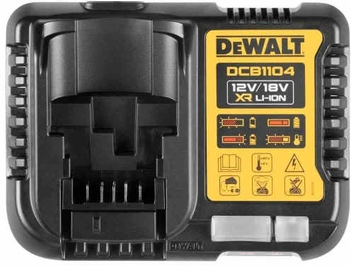Батарея аккумуляторная DeWalt DCB1104M2-QW 18В 4Ач Li-Ion (З/У в компл.) — миниатюра 4