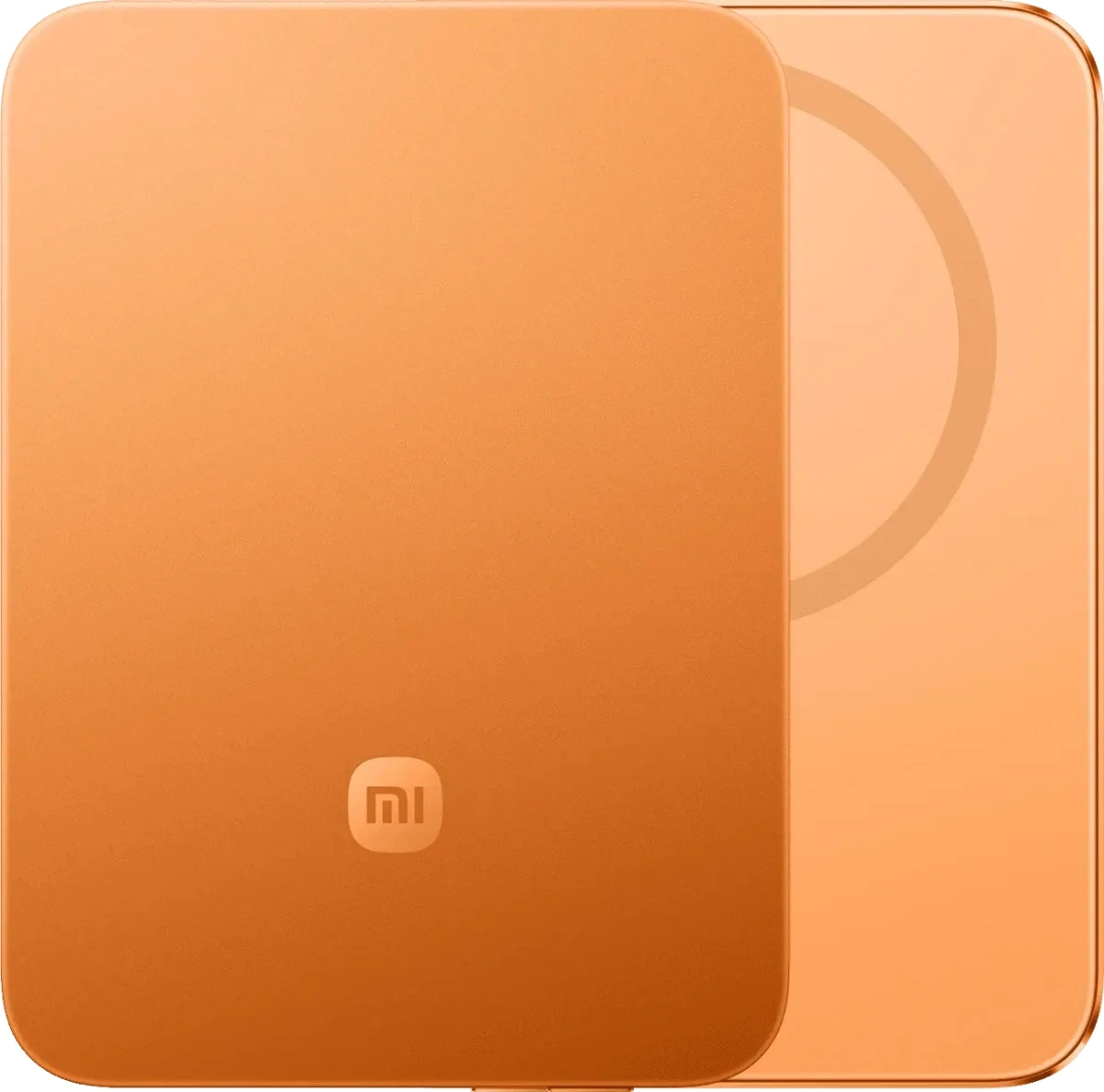 Мобильный аккумулятор Xiaomi UltraThin Magnetic Power Bank 5000 15W GL 5000mAh QC/PD 22.5W 3A USB-C беспров.зар. оранжевый (BHR0975GL) — фото 1