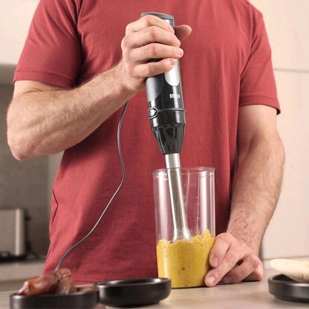 Блендер погружной Braun MultiQuick 5 Pro MQ55001MBK 1000Вт черный/серебристый — миниатюра 3