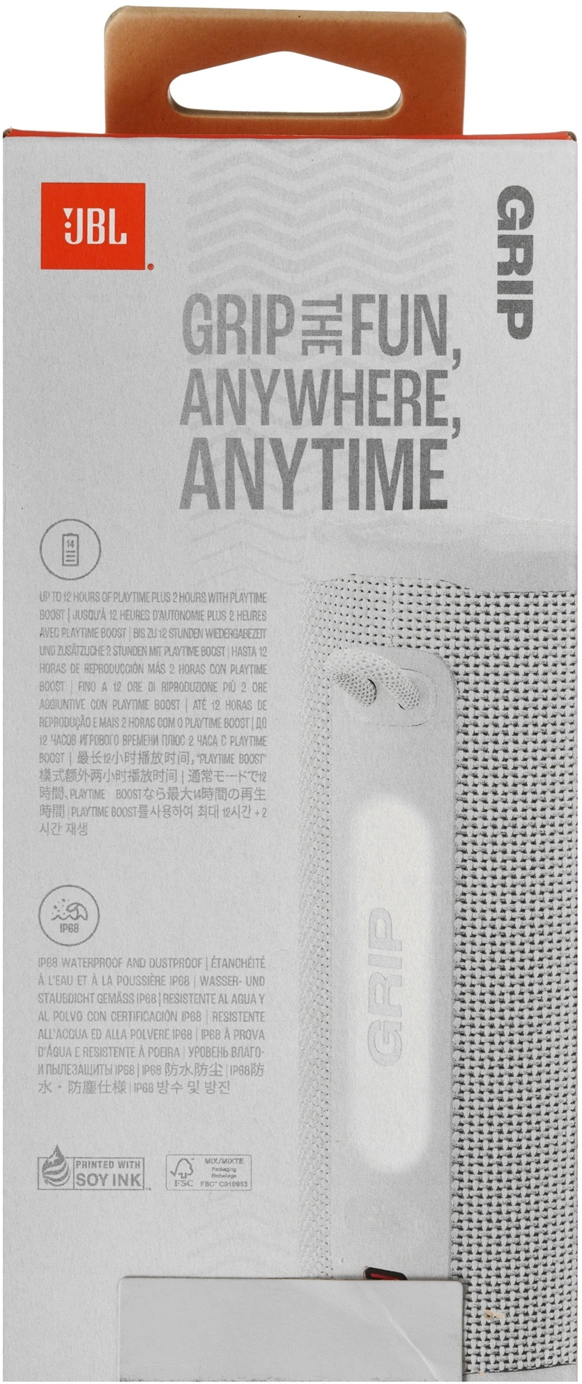 Колонка порт. JBL Grip белый 16W 1.0 BT 2600mAh (без.бат) (JBLGRIPWHT) — миниатюра 11
