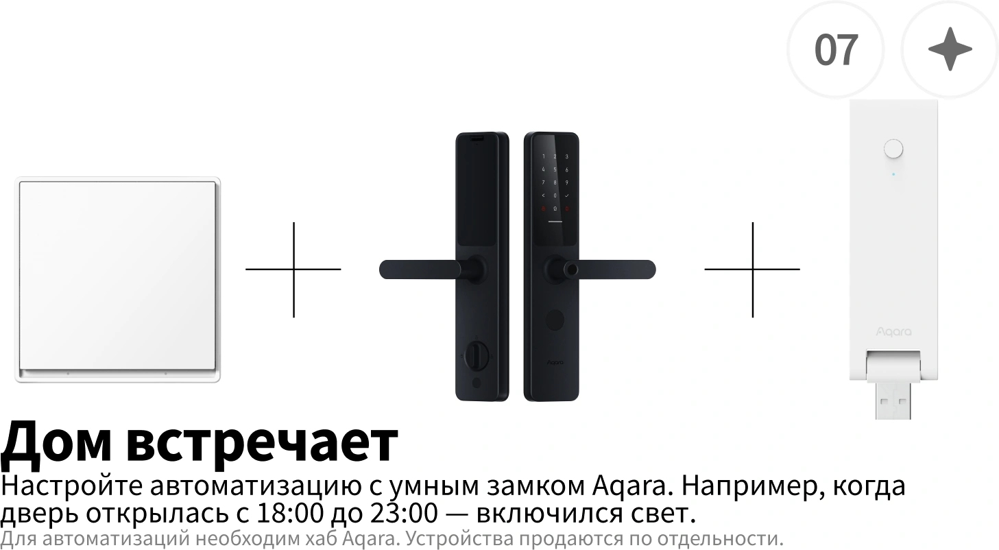 Умный выключатель Aqara Е1 1-нокл. с нейтралью белый (QBKG40LM) — миниатюра 11