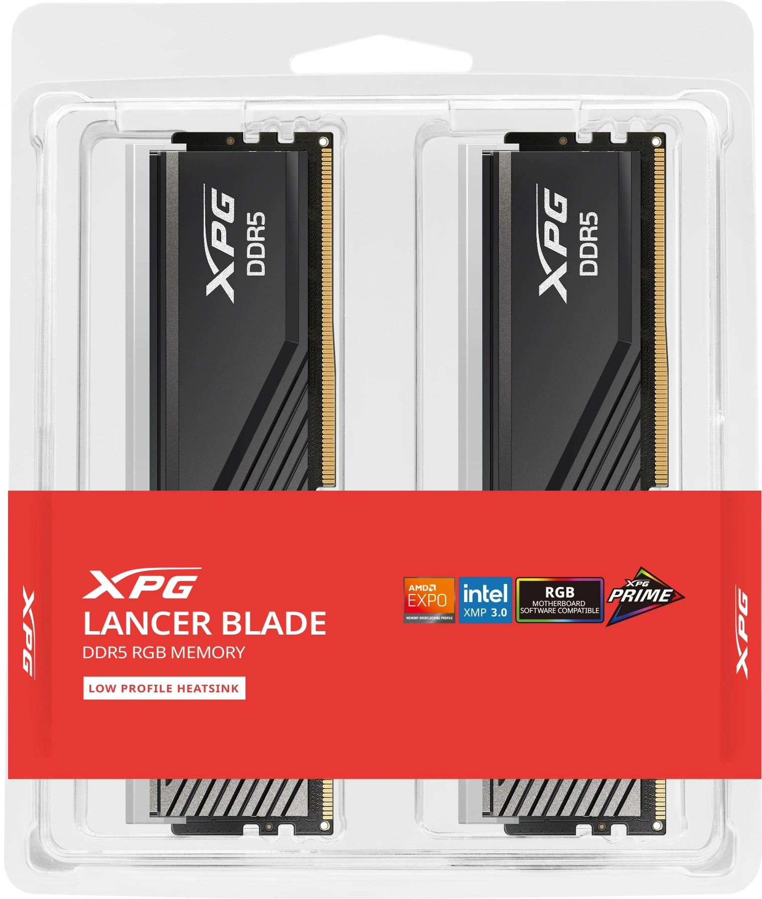Память DDR5 2x16GB 6000MHz A-Data AX5U6000C4816G-DTLABRBK XPG Lancer Blade RGB RTL Gaming PC5-48000 CL48 DIMM UDIMM ECC 288-pin 1.25В kit single rank с радиатором Ret — миниатюра 5