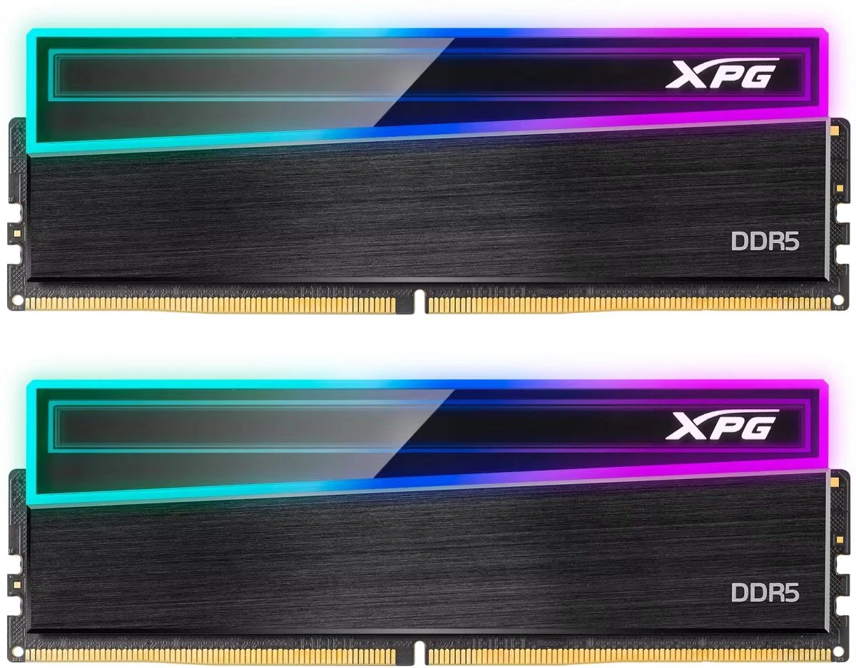 Память DDR5 2x16GB 6000MHz A-Data AX5U6000C4816G-DCNKRBK XPG Novakey RGB RTL Gaming PC5-48000 CL48 DIMM UDIMM ECC 288-pin 1.25В kit single rank с радиатором Ret