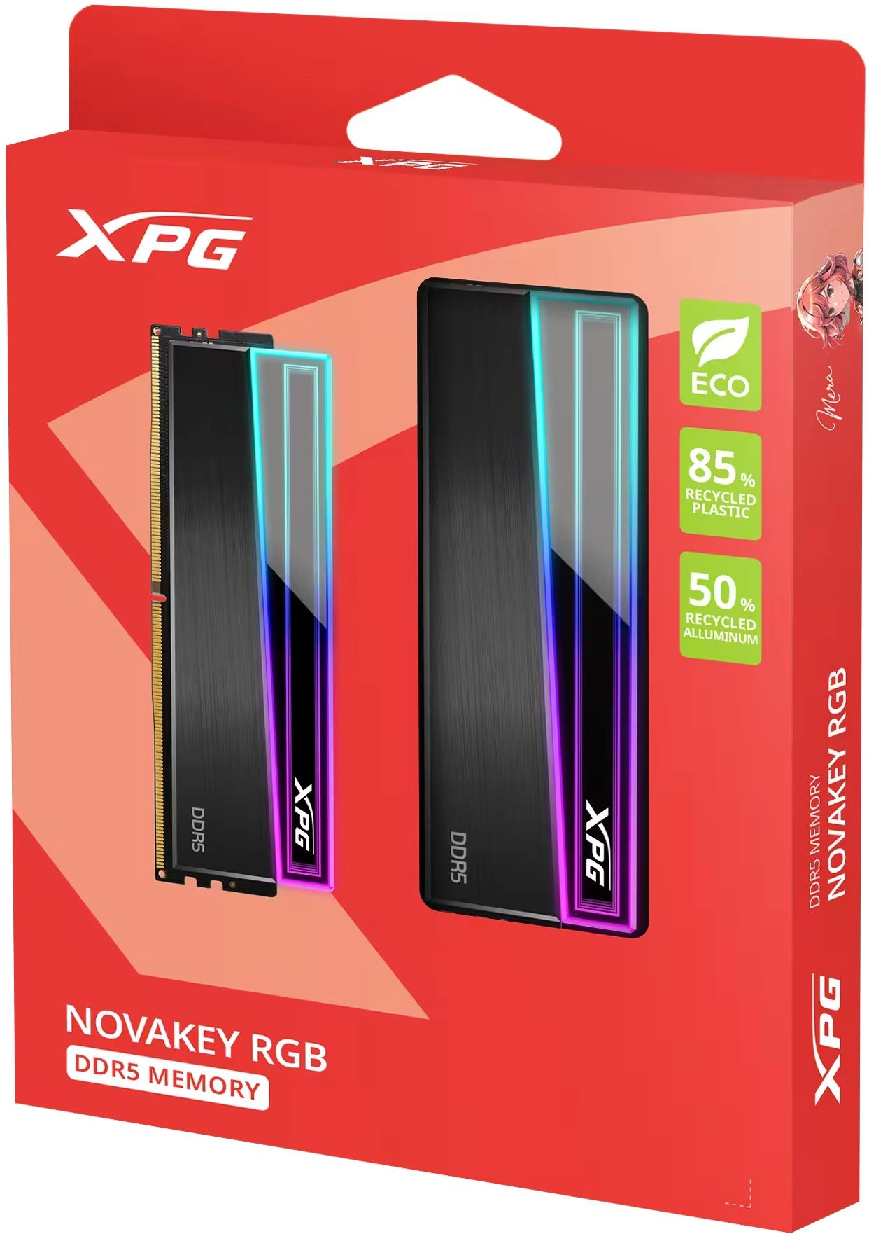 Память DDR5 2x32GB 6000MHz A-Data AX5U6000C3032G-DCNKRBK XPG Novakey RGB RTL Gaming PC5-48000 CL30 DIMM UDIMM ECC 288-pin 1.4В kit dual rank с радиатором Ret — миниатюра 6