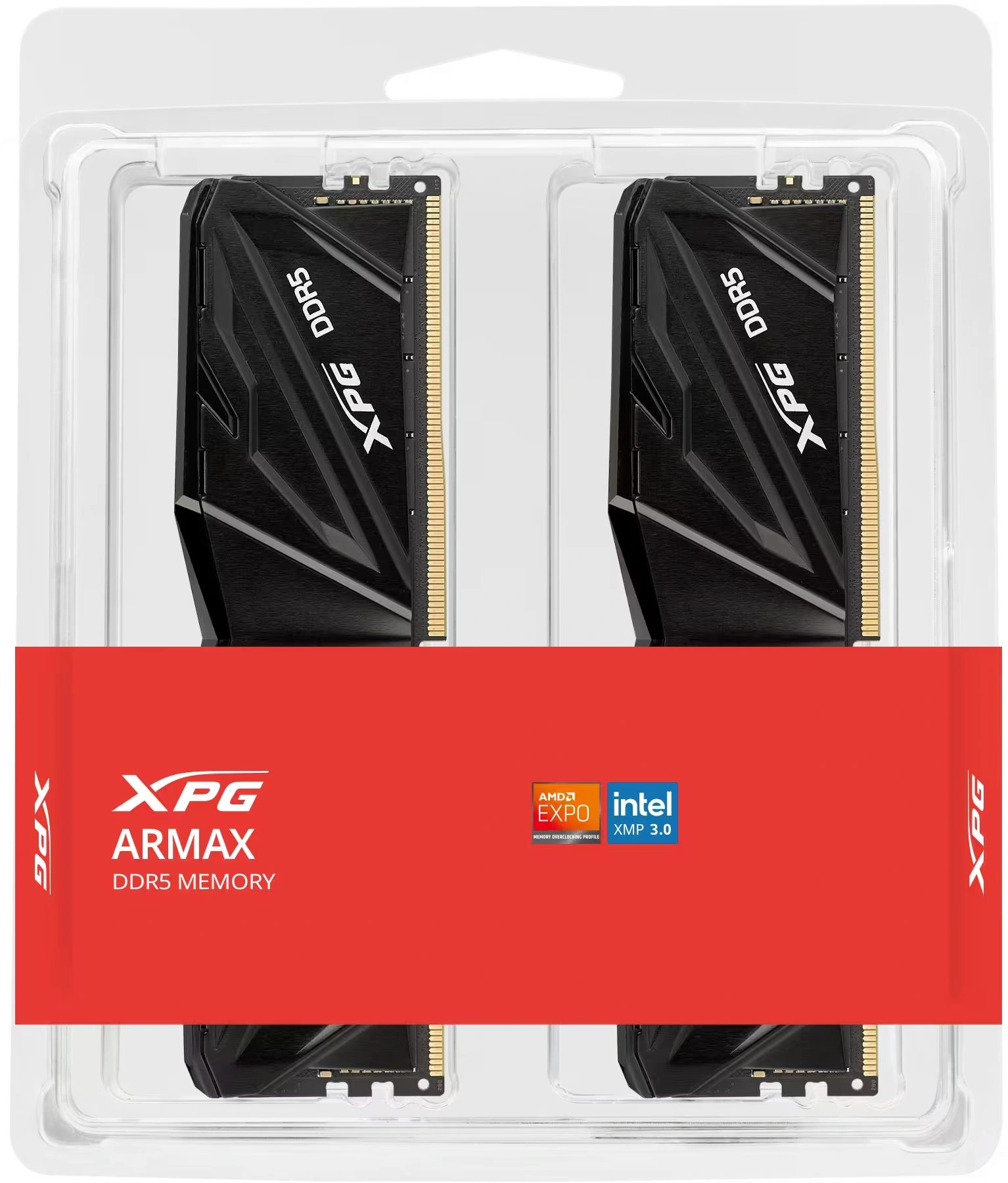 Память DDR5 2x16GB 6000MHz A-Data AX5U6000C3016G-DTAMBK XPG Armax RTL Gaming PC5-48000 CL30 DIMM UDIMM ECC 288-pin 1.4В kit single rank с радиатором Ret — миниатюра 6