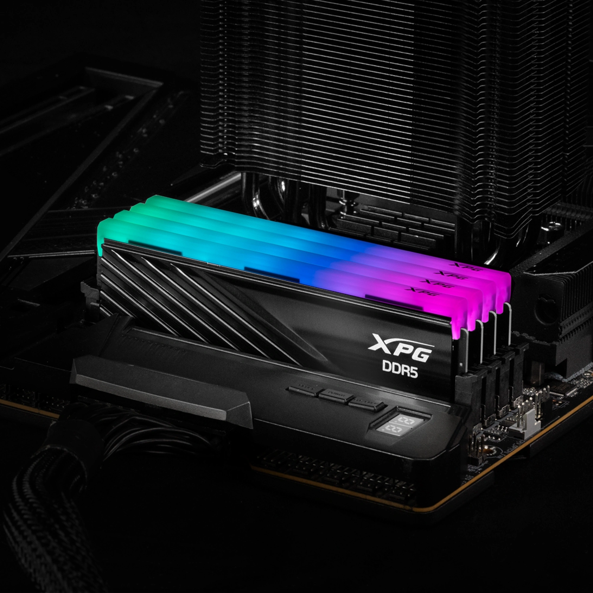 Память DDR5 2x8GB 5600MHz A-Data AX5U5600C468G-DTLABRBK XPG Lancer Blade RGB RTL Gaming PC5-44800 CL46 DIMM UDIMM ECC 288-pin 1.1В kit single rank с радиатором Ret — миниатюра 6