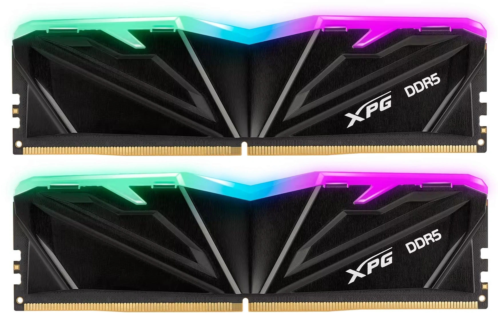 Память DDR5 16GB 5600MHz A-Data AX5U5600C4616G-SAMRBK XPG Armax RGB RTL Gaming PC5-44800 CL46 DIMM UDIMM ECC 288-pin 1.1В kit single rank с радиатором Ret